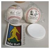 Babe Ruth Nolan Ryan Baseballs 2