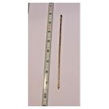 Sterling Silver Marked Made in Italy Gold Overlay