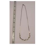 Vintage Sterling Silver Herringbone Marked 925