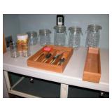 Canisters Bamboo Drawer Inserts Kitchen Items