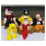 New w/ tags 1985 Popeye & Friends Dolls