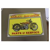 Harley Davidson Parts & Service Sign 14" x 10"