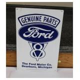 Metal Ford V8 Parts Sign 17" x 11"