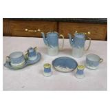 Nippon porcelain set "Seven Lucky Cranes"