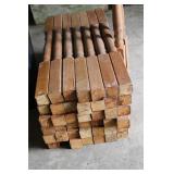 Wood Banister Posts 45 Count