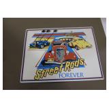 Metal Street Rods Sign 17"x 14"
