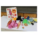 Vintage Barbie Dolls Clothes & Case