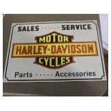 Harley Davidson Parts & Service Sign 17" x 12"