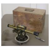 Vintage Brass Craftsman Transit Surveyor
