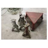 Jack Stands & Metal Seat