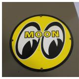 Enamel Metal Moon Sign 12"R