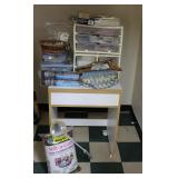 Sewing Items & Cabinet Lot