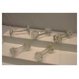 Vintage Crystal Knife Rests
