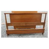 Mid Century Full Size Bed Head Foot Board Rails
