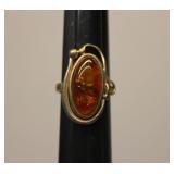 Vintage Baltic Amber Ring