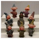 Putz Glitter Snow White Seven Dwarfs Christmas