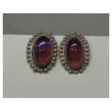 Vintage Sterling Silver Dragons Breath Earrings