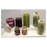 New & Used Scented Candles Lot