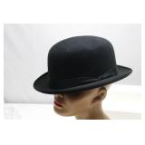 Vintage Dobbs Fifth Avenue Derby Black Felt