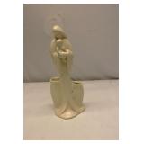 Haeger matte white Madonna & Child Planter 11.5"T