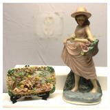 Enesco porcelain figurine of a girl