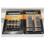 New 9V & AA Batteries Lot