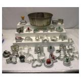 Vintage Metal Cookie Cutters & Pan
