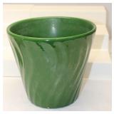 Mid Century Large Green Planter