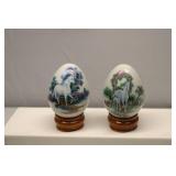 Princeton Gallery porcelain unicorn eggs set 2