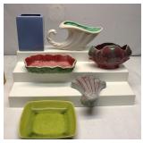 MCM Pottery Vases Lot