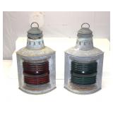 Pair of Vintage Perko Marine Lamps
