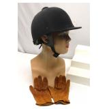 Olympian Equestrian Riding Helmet & Gloves