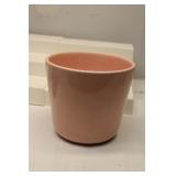 Mid Century Large Pink Planter