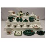 Vintage Christmas Dishes Lot
