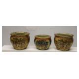 Asian Painted Planters set 3