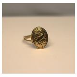 10K Gold Poison Ring