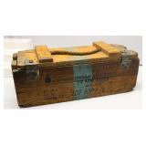 Vintage 57MM Rifle Ammo Wood Crate