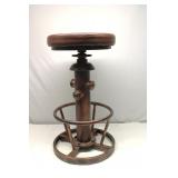 Vintage Industrial Swivel Bar Stools Adjustable
