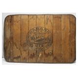 Antique Wood Sign Metal Back 36x24