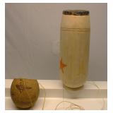 Snake Skin Drum & Carved Cup