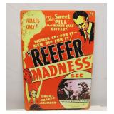 Reefer Madness Tin Sign 8x12