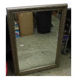 Wood Ornate Frame Wall Mirror 29x42