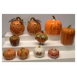 Ceramic Pumpkins Lot