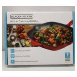 New Black & Decker Cast Iron Grill Pan