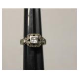 Vintage Sterling Silver Gemstone Ring