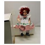 Vintage Porcelain Raggedy Ann Doll