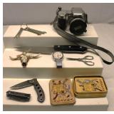 Kodak Camera Watch Knives Misc Lot