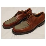 Johnston Murphy Leather Canvas Oxfords (Used) 11,5