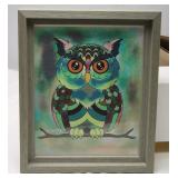 Watercolor Owl Painting 10" x 12"