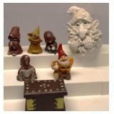 Friar Folk resin monk & Wood Box